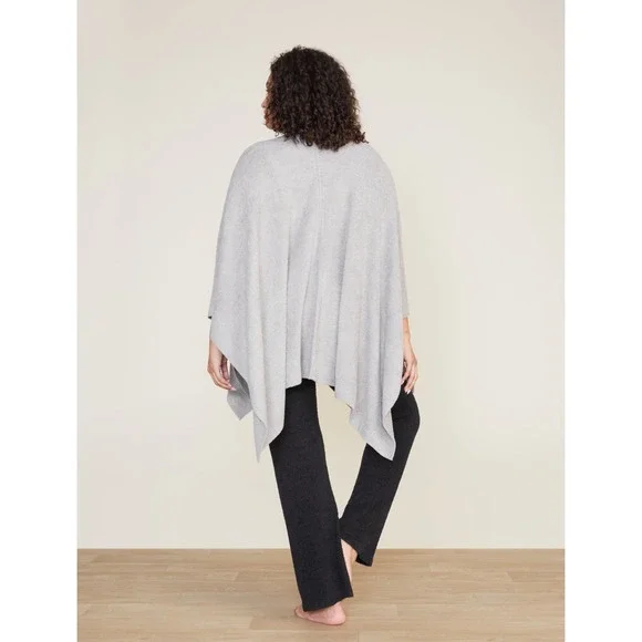 Barefoot Dreams #455 Women's Gray CozyChic Lite® Weekend Wrap Shawl Sweater - Picture 4 of 15